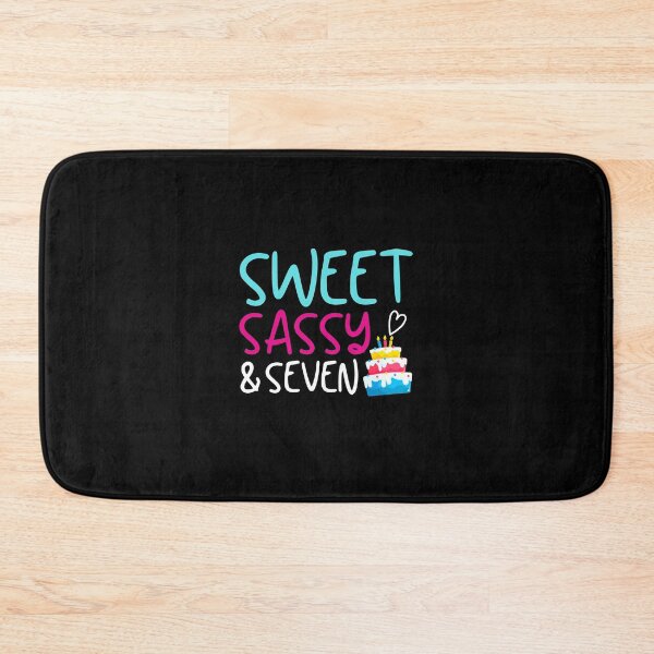 Item preview, Girls Sweet Sassy And Seven 7 Year Old Kids Birthday Gift designed and sold by MouDantArts.