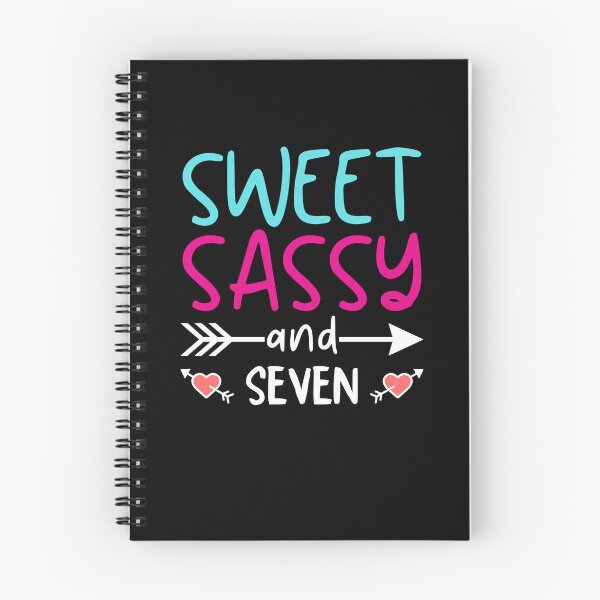 Item preview, Sweet Sassy And Seven 7 Year Old Girls Birthday Gift designed and sold by MouDantArts.