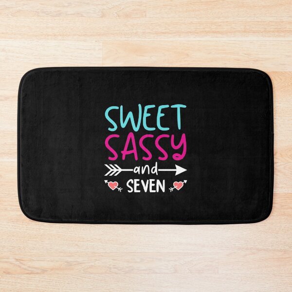 Item preview, Sweet Sassy And Seven 7 Year Old Girls Birthday Gift designed and sold by MouDantArts.