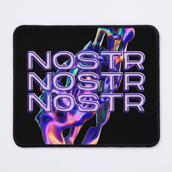 Item preview, NOSTR NOSTR NOSTR Multicolored fluid graphic and Typography designed and sold by Brasilia.