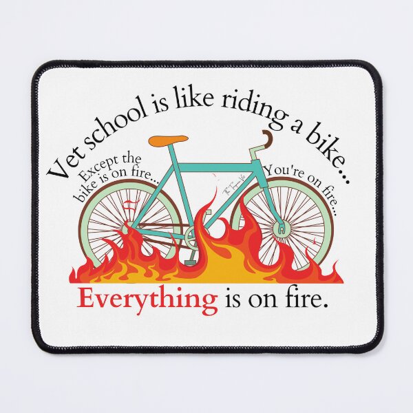 Item preview, Vet School is Like Riding a Bike designed and sold by TheTurquoiseVet.