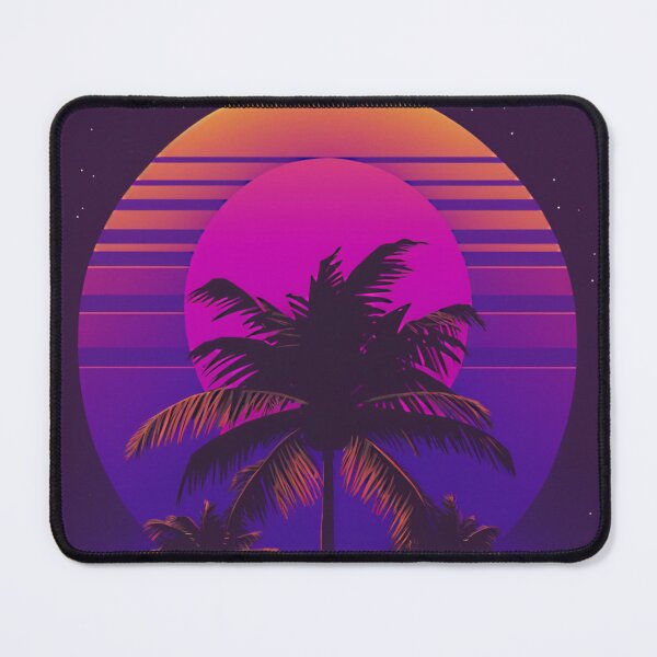 Item preview, Synthwave Sun and Palms designed and sold by RESToRAPTOR.