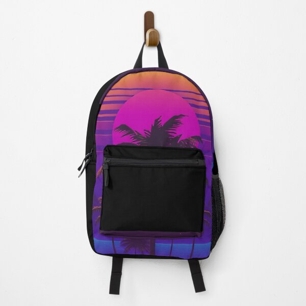Item preview, Synthwave Sun and Palms designed and sold by RESToRAPTOR.