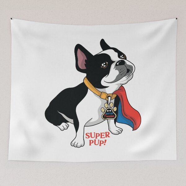 Item preview, Boston Terrier Super Pup designed and sold by spacedowl.