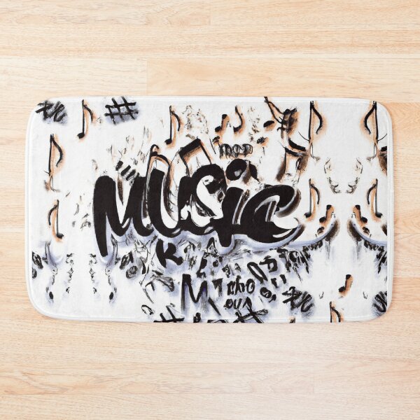 Item preview, text music notes graffiti designed and sold by Artbellachi.