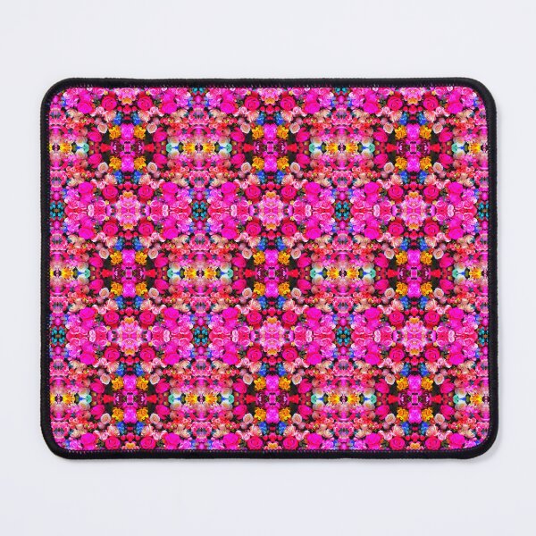 Item preview, Cuadrado geométrico floral rosa fuerte designed and sold by MothFluffStore.