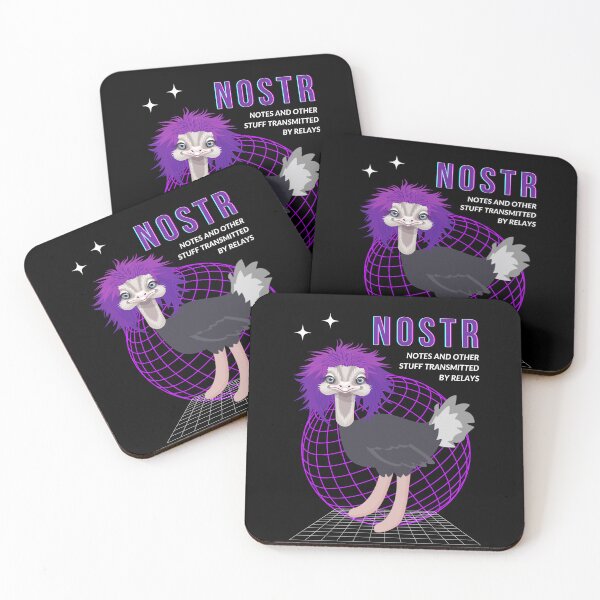 Item preview, Nostrich NOSTR Ostrich with Messy Purple Hair designed and sold by Brasilia.