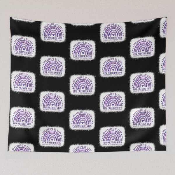 Item preview, Month Of The Military Child Purple Up Bleached designed and sold by MasterMuseum.