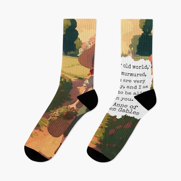 Item preview, Ann of Green Gables Dear Old World Book Quote  designed and sold by artemisxluna89.