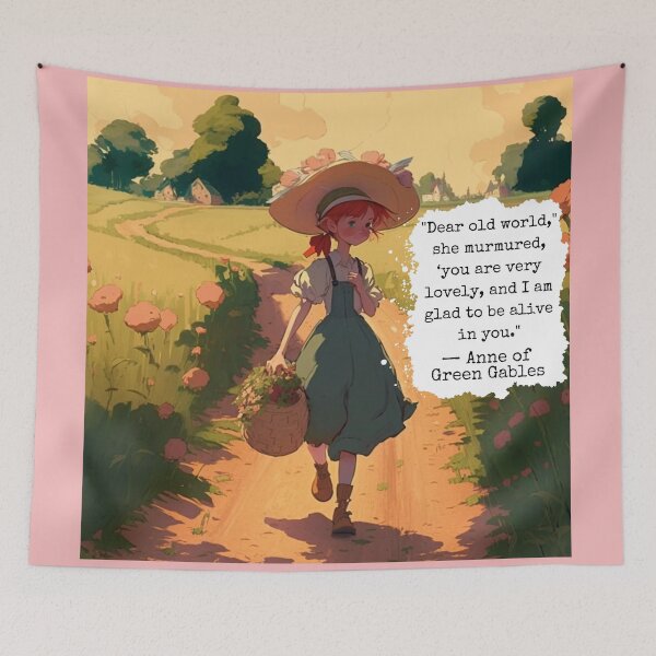 Item preview, Ann of Green Gables Dear Old World Book Quote  designed and sold by artemisxluna89.