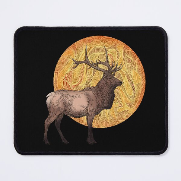 Item preview, Elk in front of full moon designed and sold by DaveDanchuk.