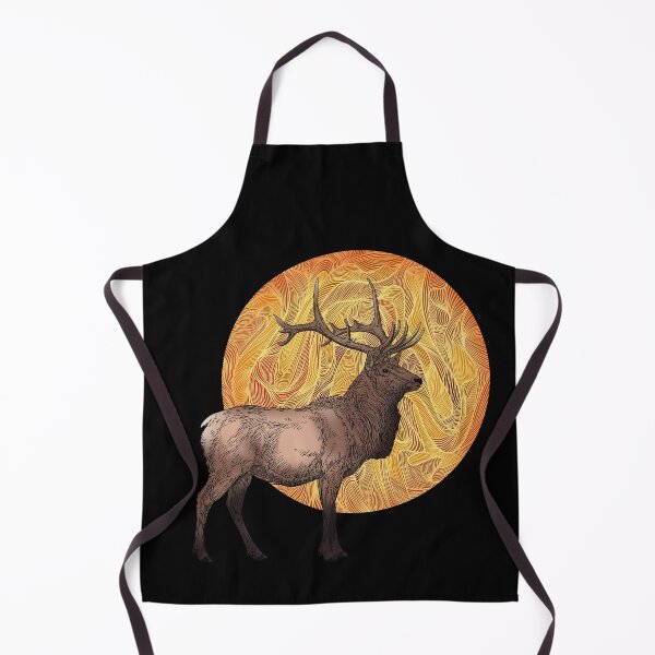 Item preview, Elk in front of full moon designed and sold by DaveDanchuk.