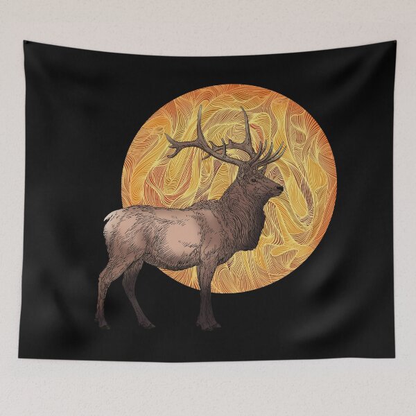 Item preview, Alce frente a la luna llena designed and sold by DaveDanchuk.