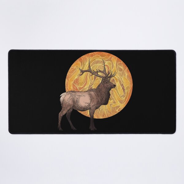 Item preview, Elk in front of full moon  designed and sold by DaveDanchuk.