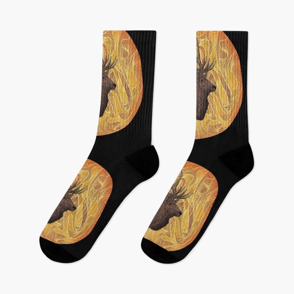 Item preview, Elk in front of full moon  designed and sold by DaveDanchuk.