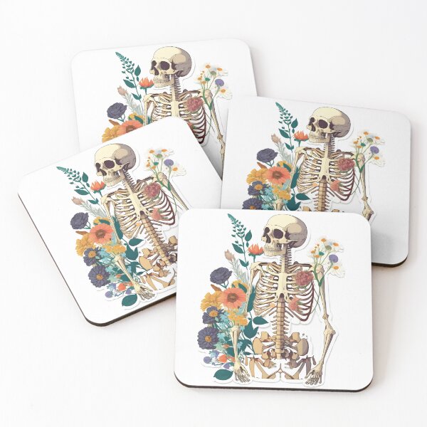 Item preview, Bones and flowers designed and sold by tastytiny.
