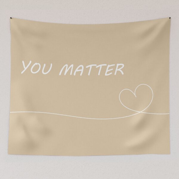 Item preview, Cute "You Matter" Brown Aesthetic designed and sold by GoodJobLola.