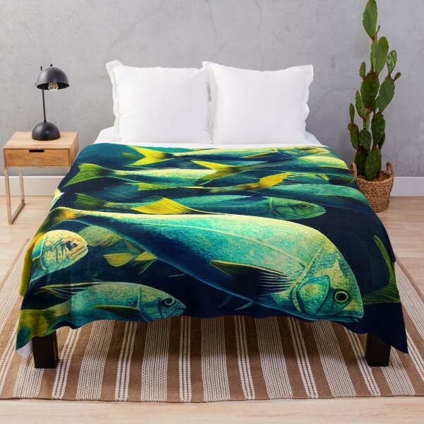 Item preview, Fluid Grace, A Mesmerizing School of Fish designed and sold by ThreadofHonor.