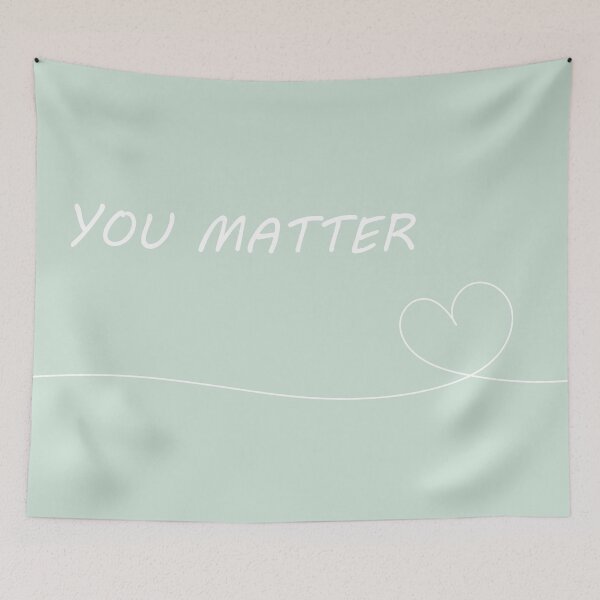 Item preview, Cute "You Matter" Mint Aesthetic designed and sold by GoodJobLola.