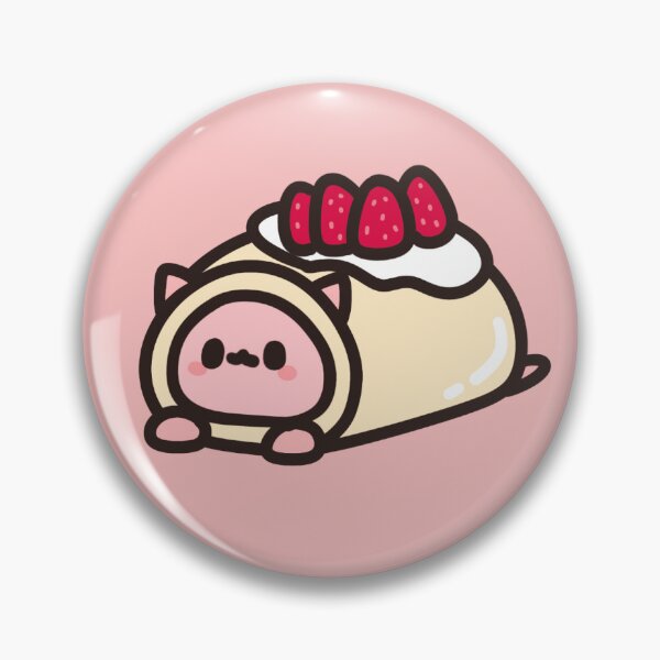 Item preview, Strawberry Roll Cake Kitty Cat  designed and sold by MiuuStudio.