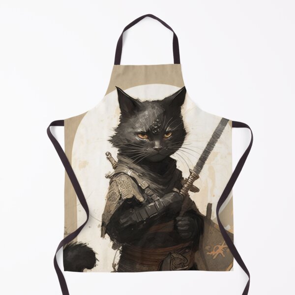 Item preview, Samurai Kitten Black 1 designed and sold by PrintedBeat.