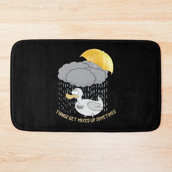 Item preview, Things Get Mixed Up Sometimes Duck Under Rain Under Clouds and Umbrella sarcastic generation Z  designed and sold by tranquilbeach.
