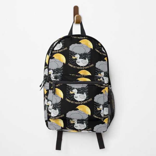 Item preview, Things Get Mixed Up Sometimes Duck Under Rain Under Clouds and Umbrella sarcastic generation Z designed and sold by tranquilbeach.