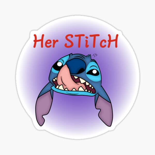 Pink Stitch Sticker for Sale by ArtByMikaylaK