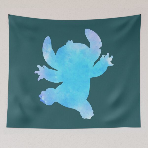 Item preview, Stitch Blue Watercolor silhouette 89love  designed and sold by JoeGordon14.