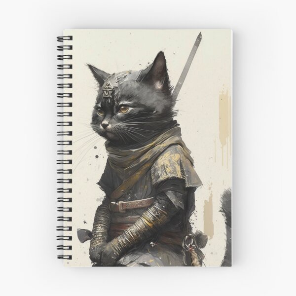 Item preview, Samurai Kitten Black 2 designed and sold by PrintedBeat.