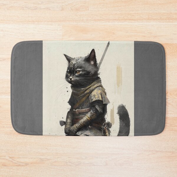 Item preview, Samurai Kitten Black 2 designed and sold by PrintedBeat.