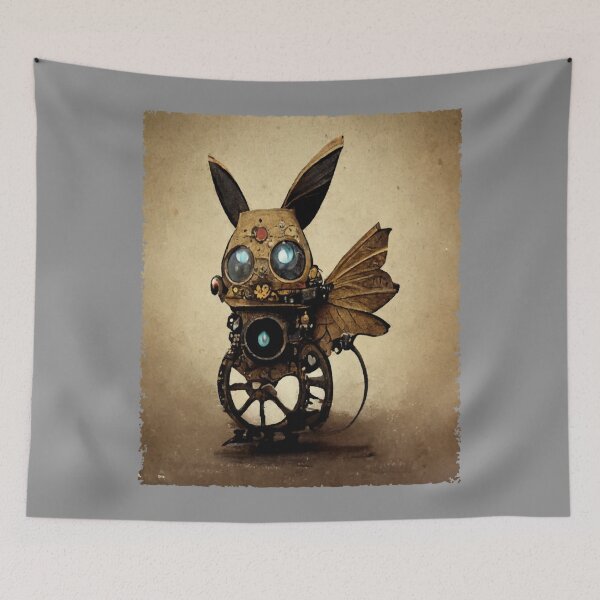 Item preview, pika steampunk pkm vintage retro cool designed and sold by PearceAlin.
