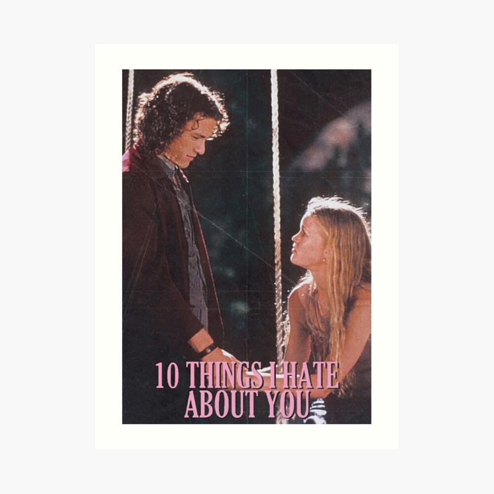 10 Things I Hate About You 1999 Vintage  Art Board Print for Sale by  RetroRain