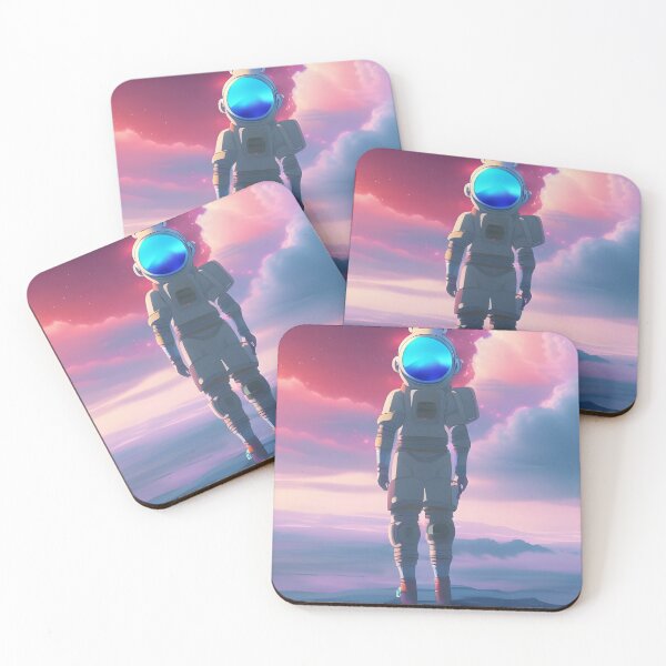 Item preview, Stellar Summit: Anime Astronaut's Discovery on a New Planet  designed and sold by Gemini Maison Print.