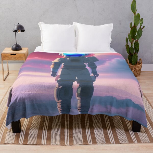 Item preview, Stellar Summit: Anime Astronaut's Discovery on a New Planet designed and sold by Gemini Maison Print.