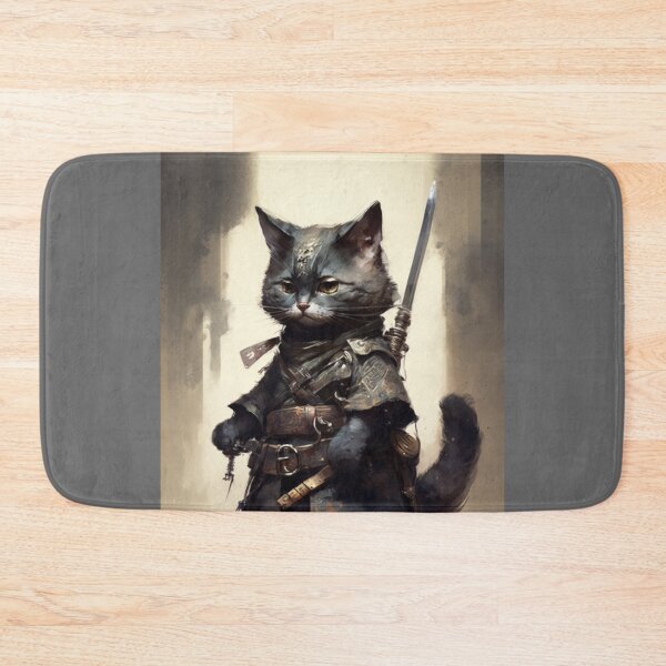 Item preview, Samurai Kitten Black 3 designed and sold by PrintedBeat.