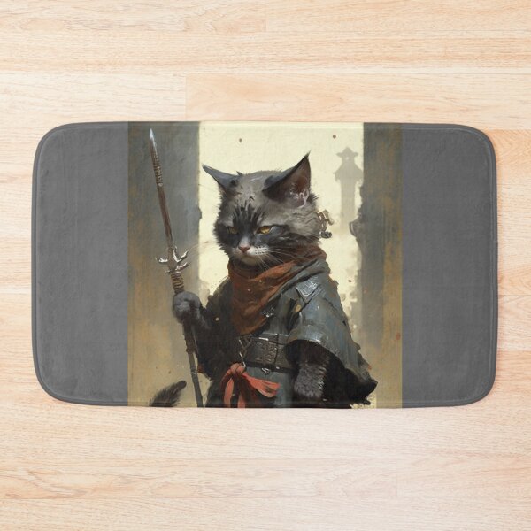 Item preview, Samurai Kitten Black 4 designed and sold by PrintedBeat.