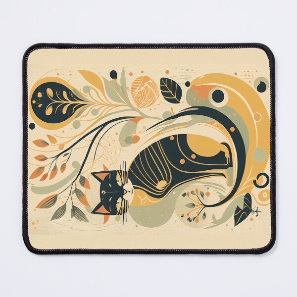Item preview, Boho Cat 56 Abstract Art Print Painting Wall Decor designed and sold by winterkitty88.