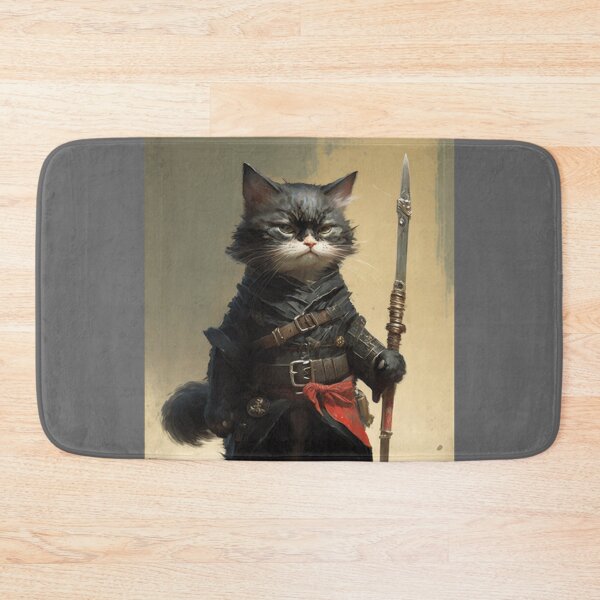 Item preview, Samurai Kitten Black 5 designed and sold by PrintedBeat.