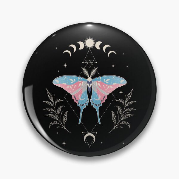 Item preview, Transgender Luna Moth Celestial Cottagecore LGBT Pride Flag designed and sold by Clara Hollins.