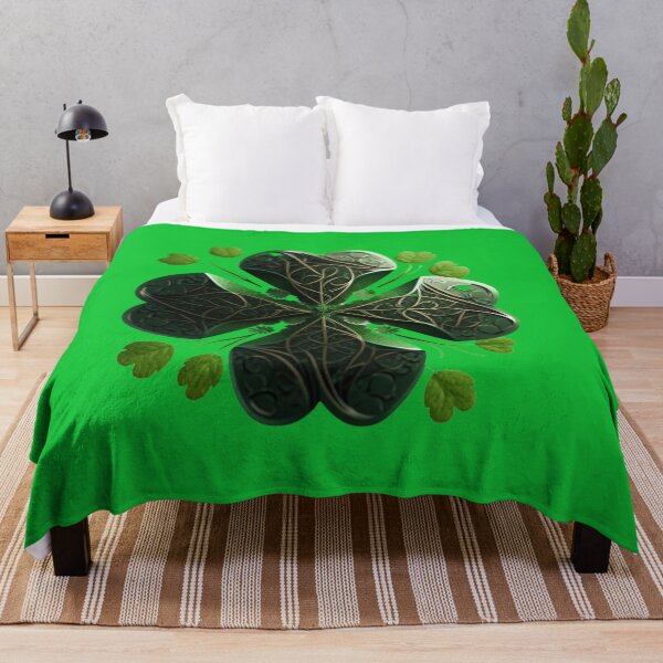 Artikelvorschau, Kleeblatt mit 4 Blättern, Glück des irischen Symbols, St. Patricks Day Design entworfen und verkauft von Victornewyork.