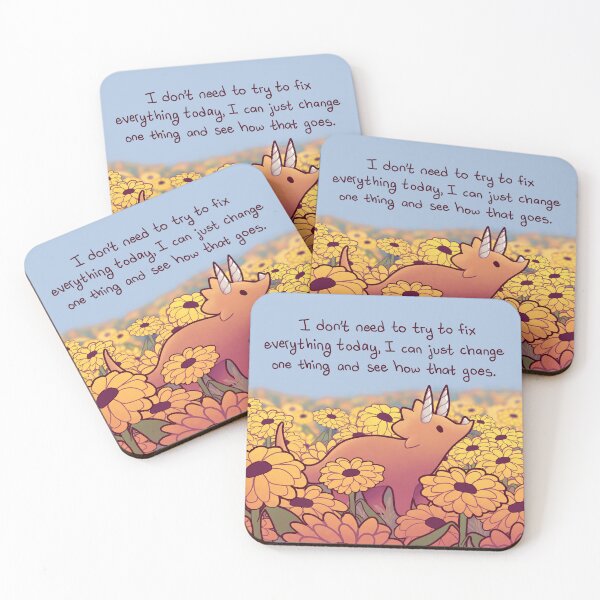 Item preview, "I Can Just Change One Thing" Sunflower Triceratops designed and sold by thelatestkate.