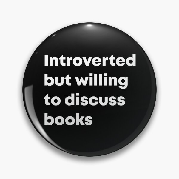 Item preview, Introverted But Willing To Discuss Books designed and sold by Introvert Retrospective.
