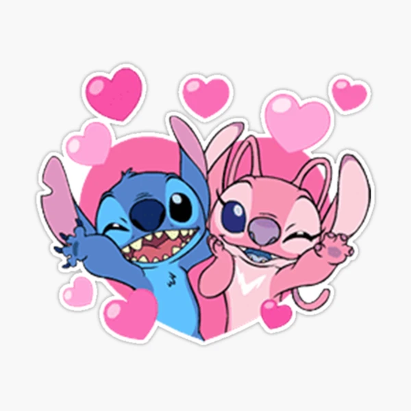 Stitch Stickers, Stitch, Stitch Stickers, Angel Stickers, Stitch Valentines  Stickers -  Israel