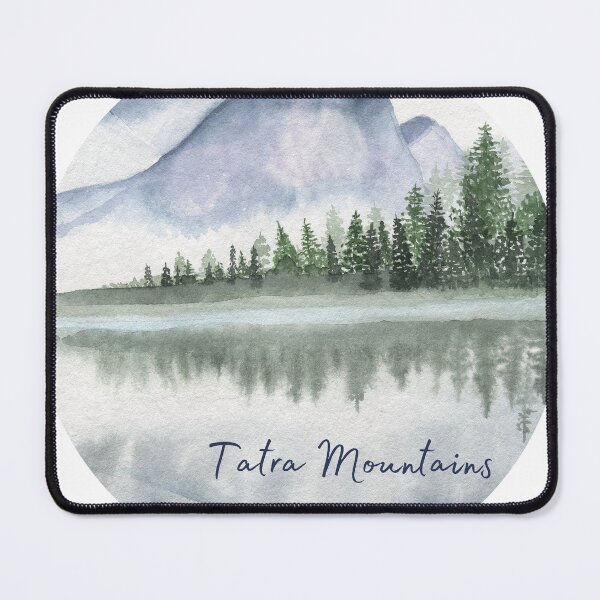 Item preview, Zakopane Tatra Mountains Lake View Water Color designed and sold by steelskydesigns.