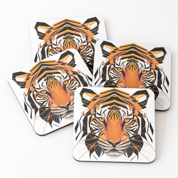 Item preview, Majestic Tiger - geometric vector art designed and sold by UmagineArts.