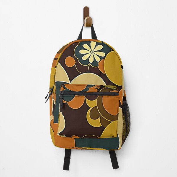 Item preview, Retro Sixties Mod Flowers (yellow, brown, orange) designed and sold by RESToRAPTOR.