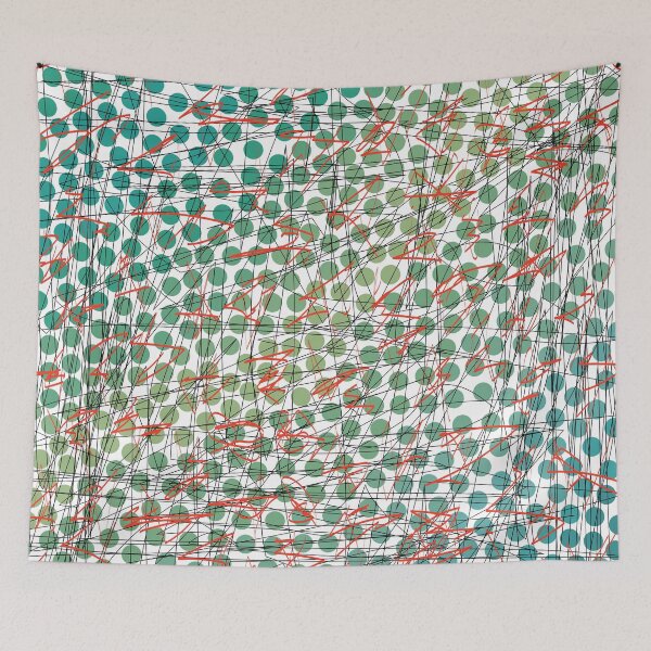 Item preview, ocean scribble - tangerine designed and sold by tangerinedusk.