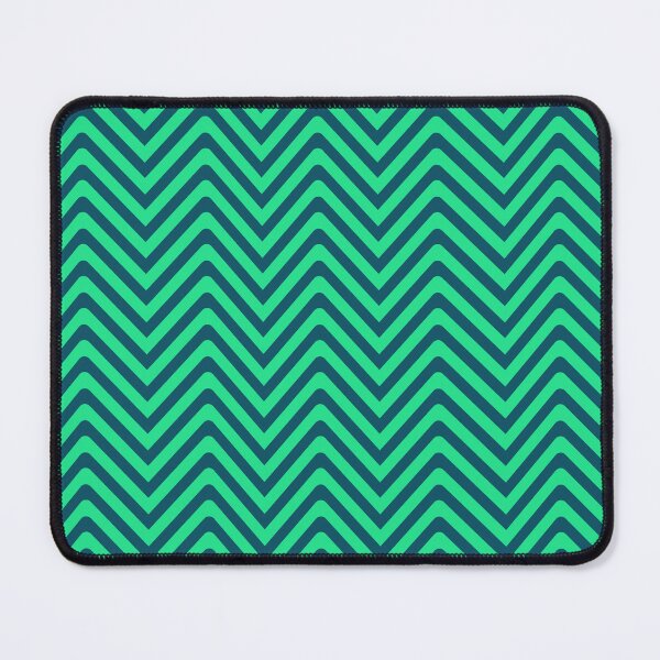 Item preview, Midnight Green (Eagle Green) and Medium Spring Green Zigzag Line Pattern designed and sold by ridhiandparidhi.
