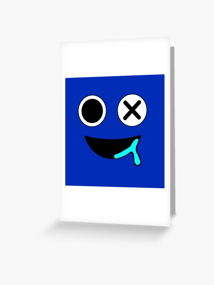 BLUE FACE Rainbow Friends. Blue Roblox Rainbow Friends Characters, roblox,  video game. Halloween Greeting Card for Sale by Mycutedesings-1